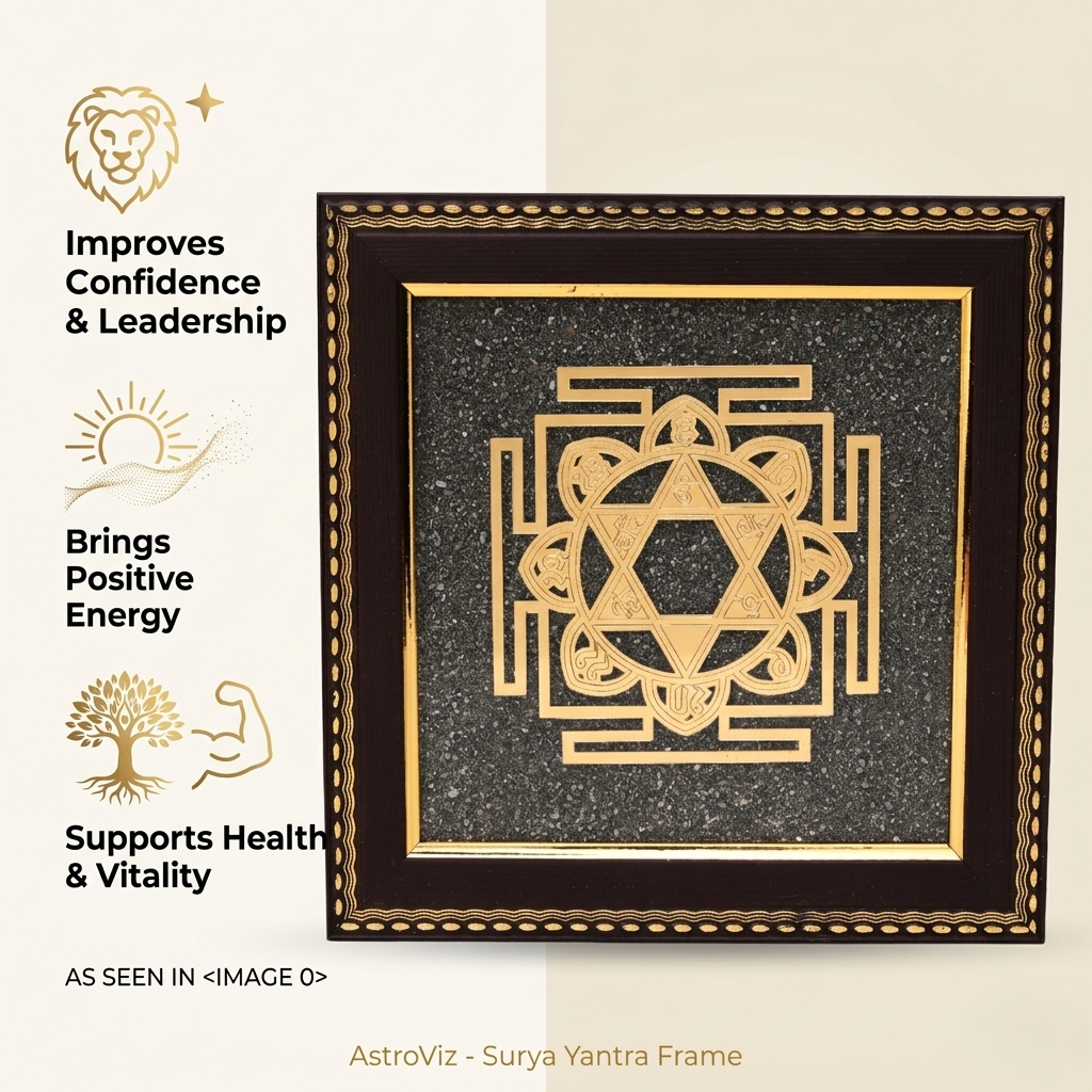 Premium Surya Yantra wall decor frame