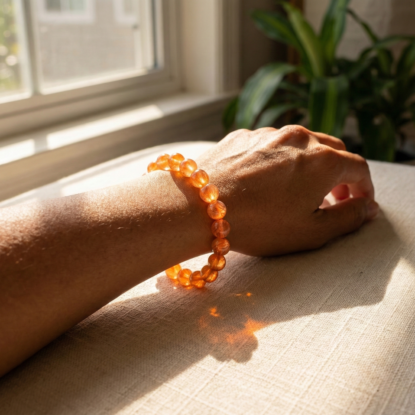 Natural Sunstone Vitality & Joy Bracelet