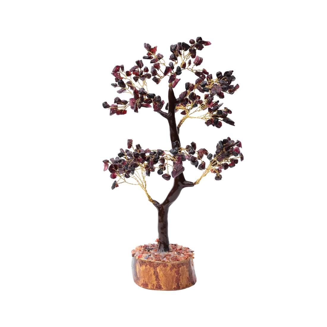 Garnet Crystal Tree: Grounding Decor for Home & Office