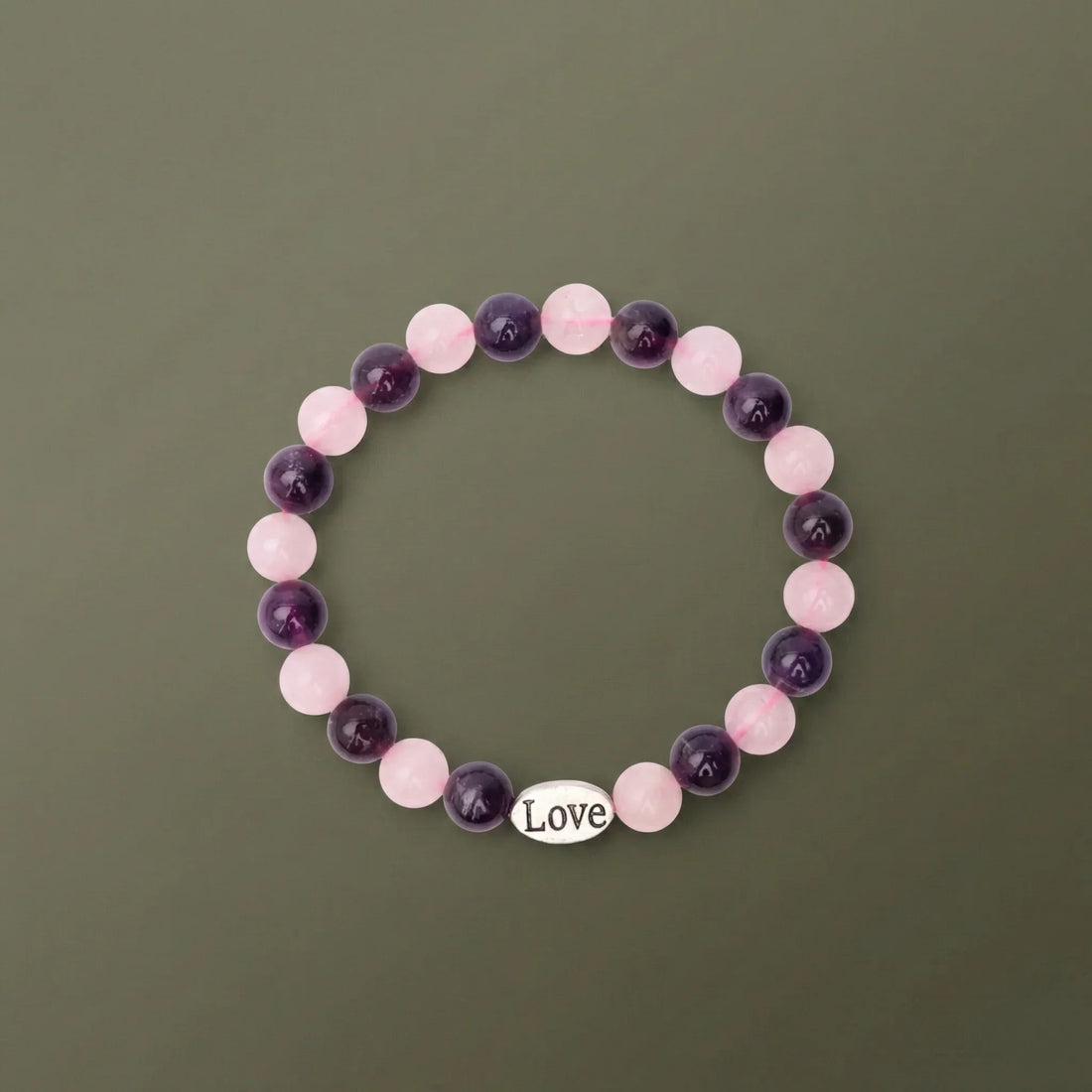 Amethyst & Rose Quartz Bracelet