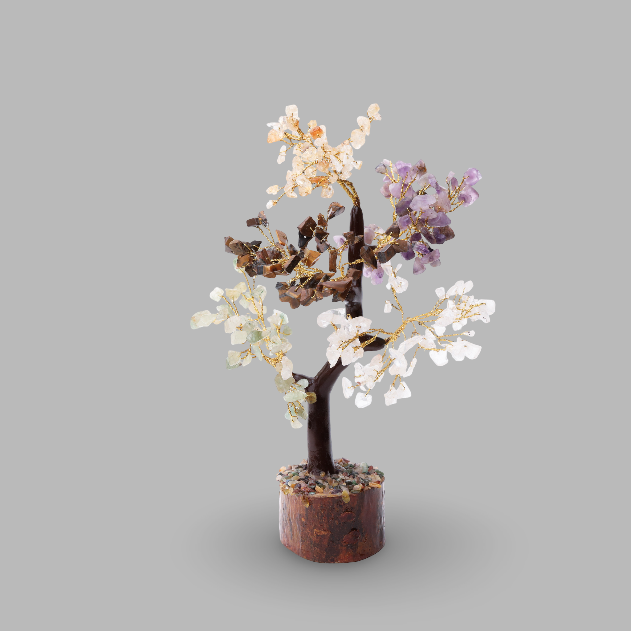 AstroViz Multi Gemstone Crystal Tree | Handcrafted Decor Gift--2