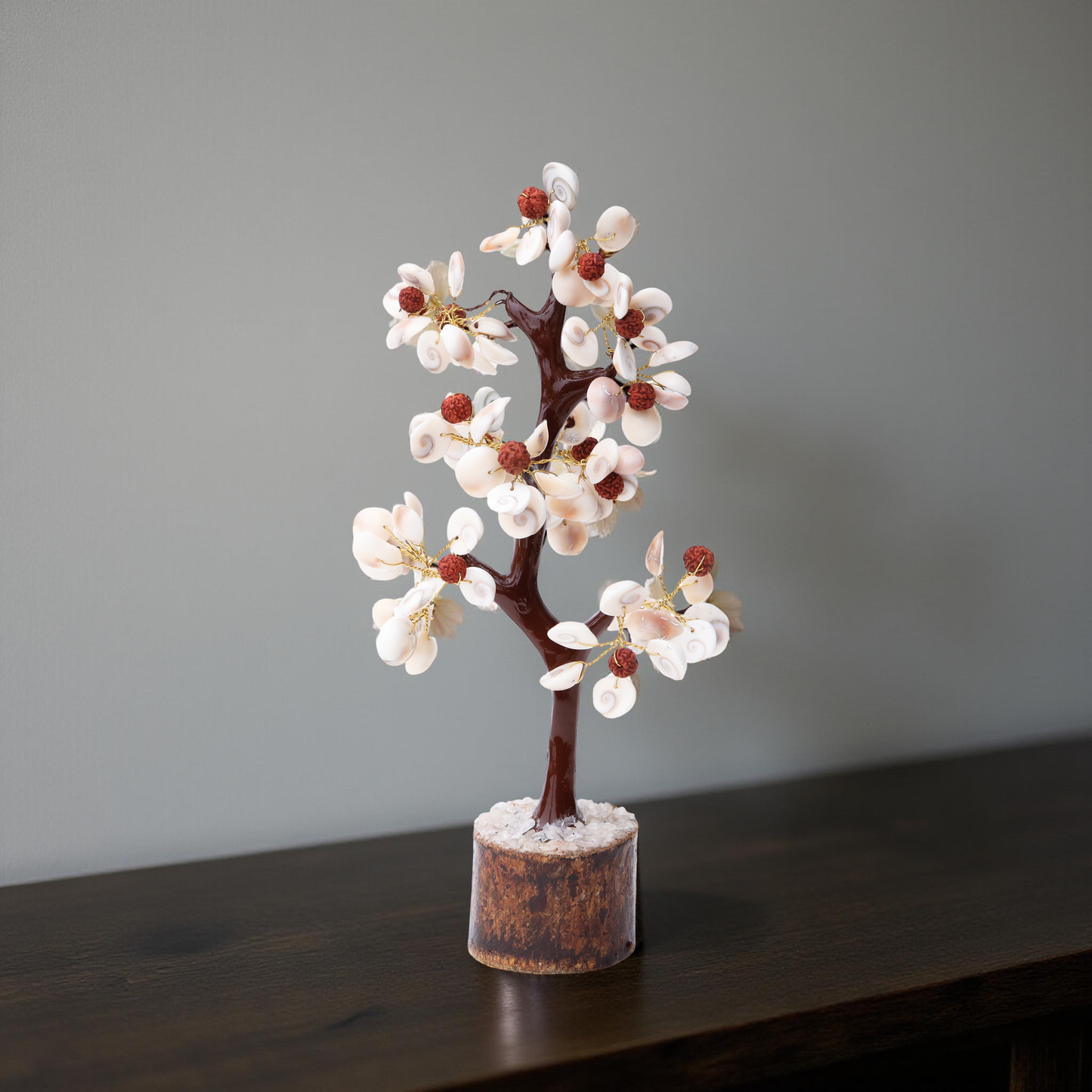 Cowrie Shell & Rudraksha Decorative Tree | AstroViz