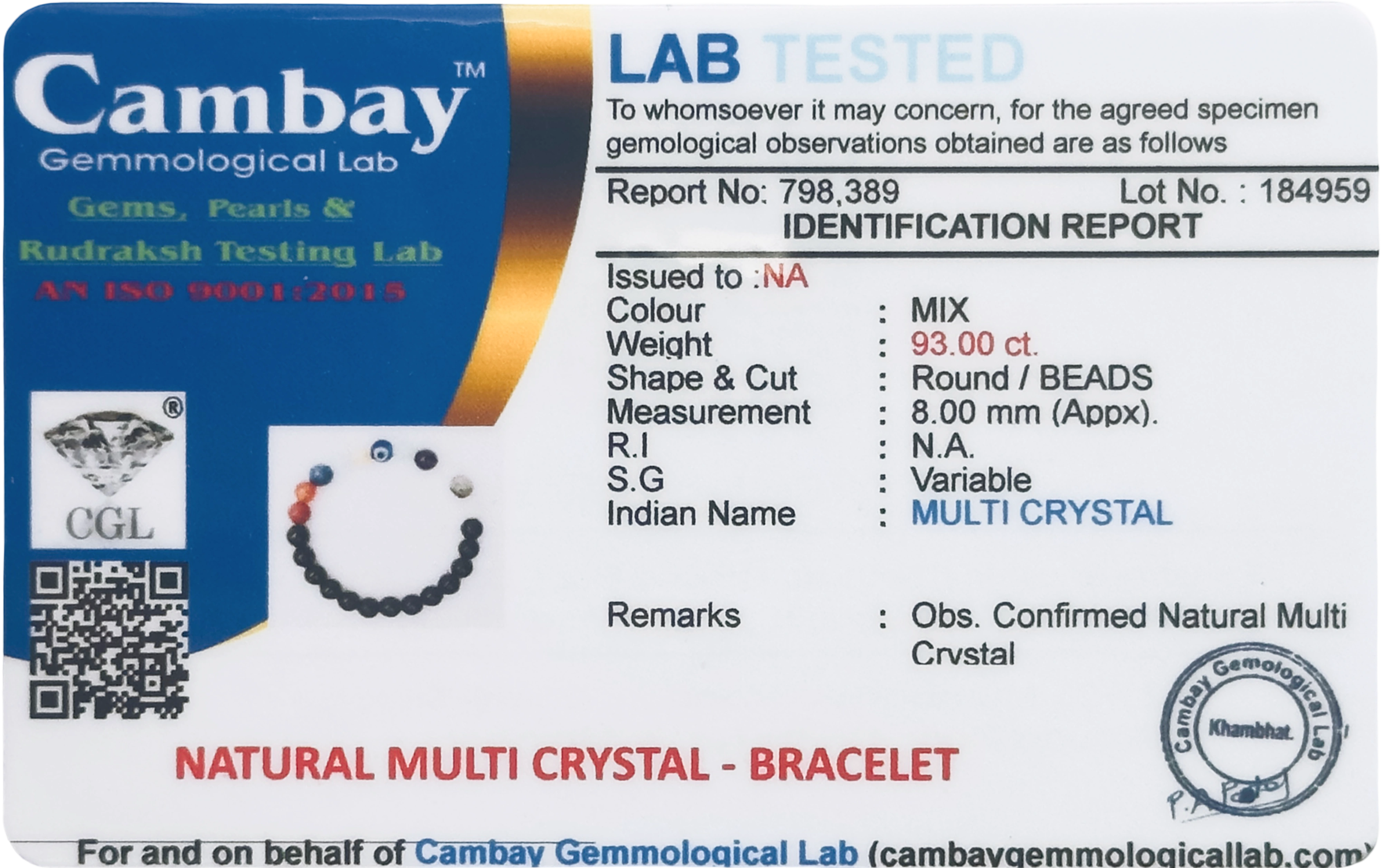 Lab Verified Gemstones