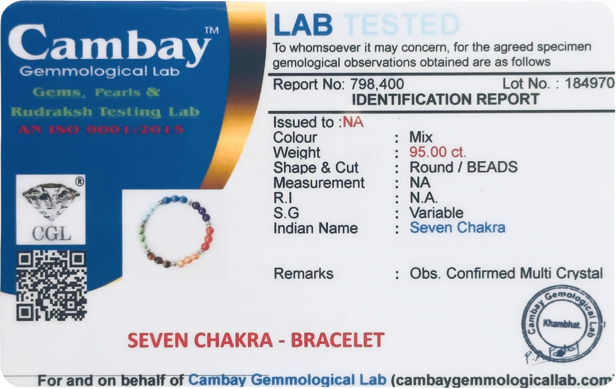 Lab Verified Gemstones