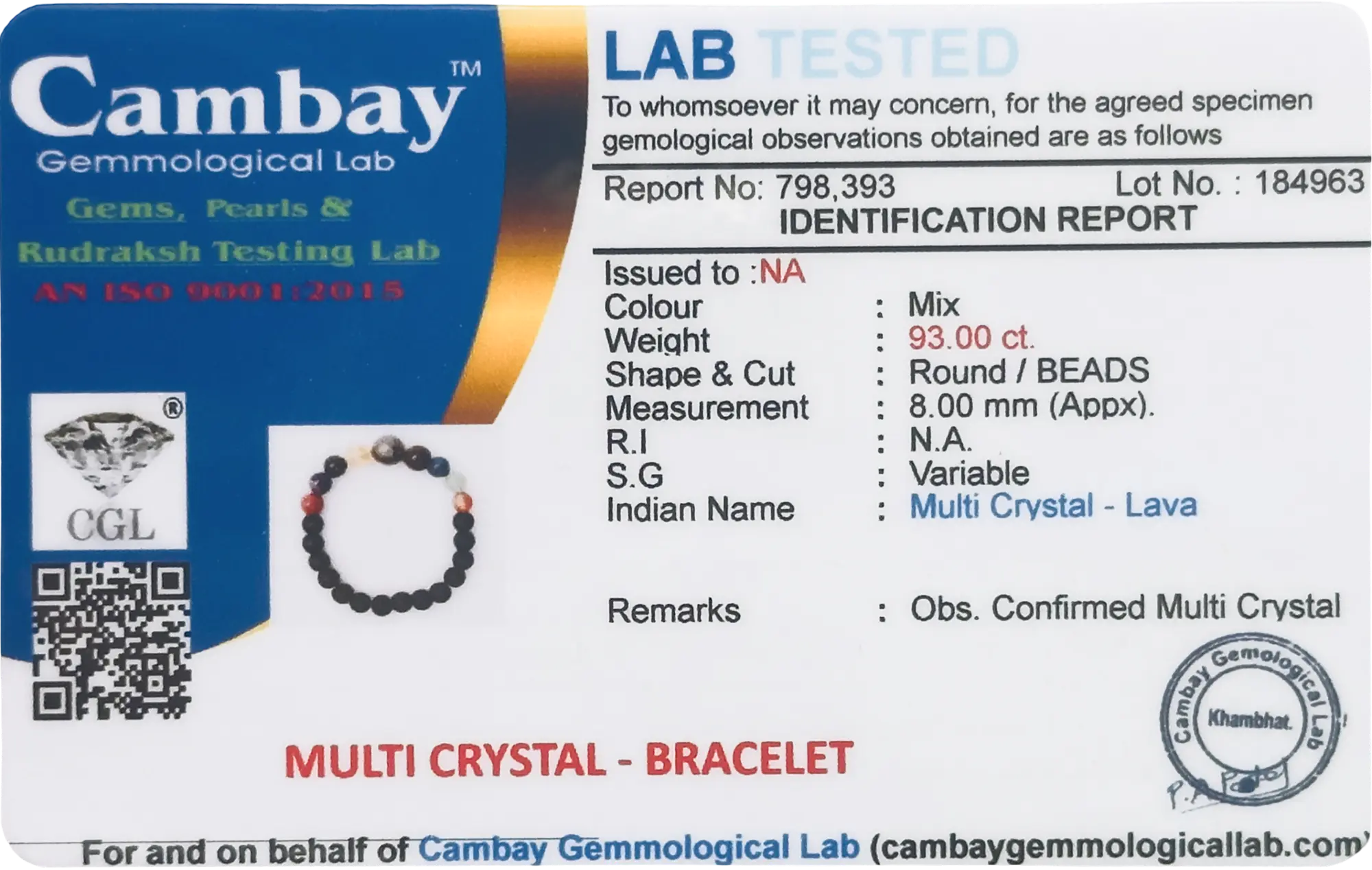 Lab Verified Gemstones