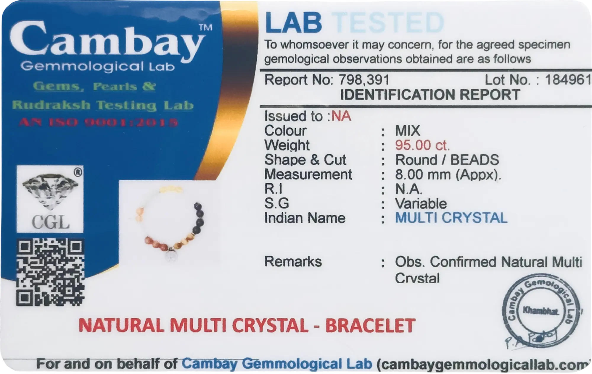 Lab Verified Gemstones