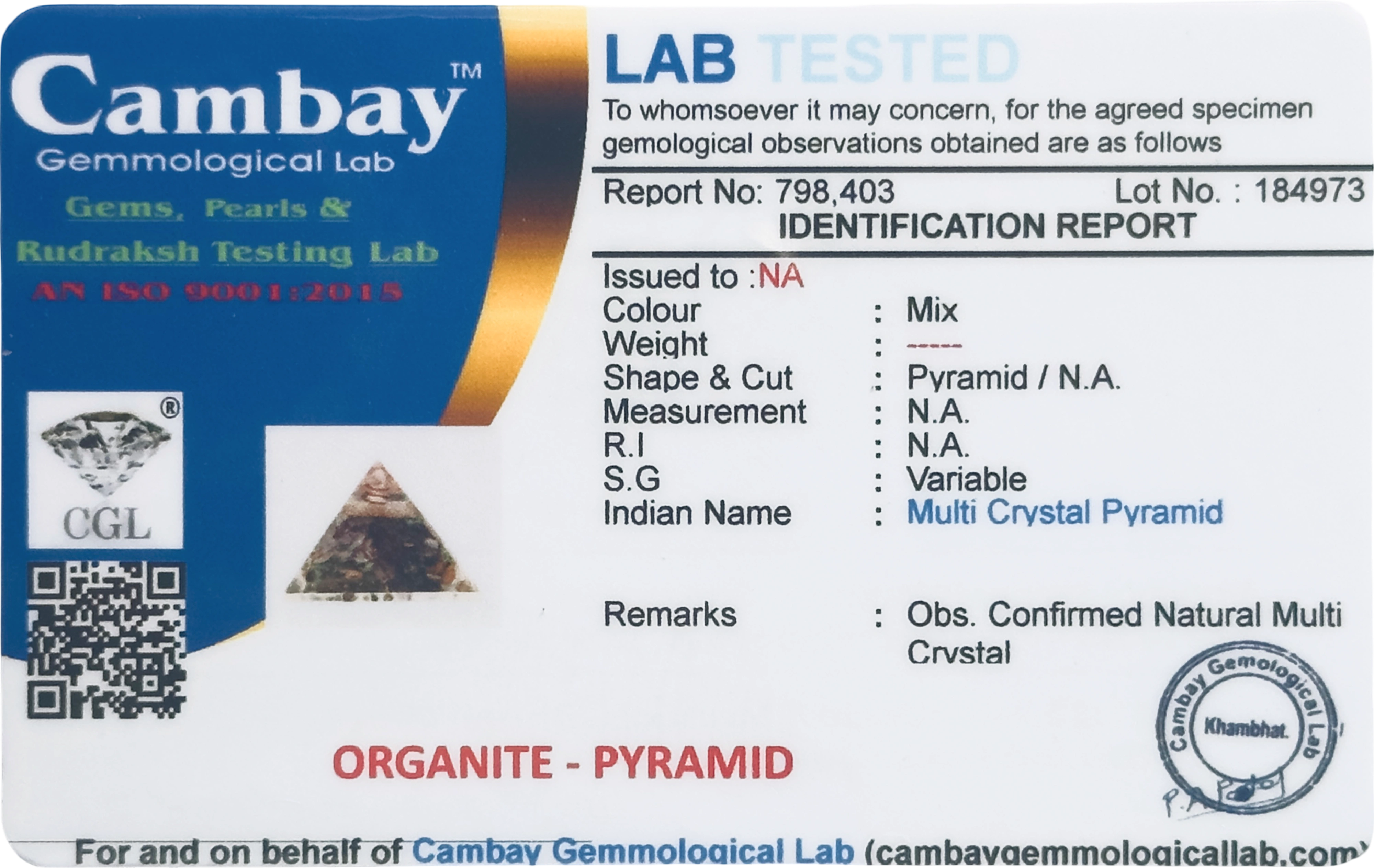 Lab Verified Gemstones