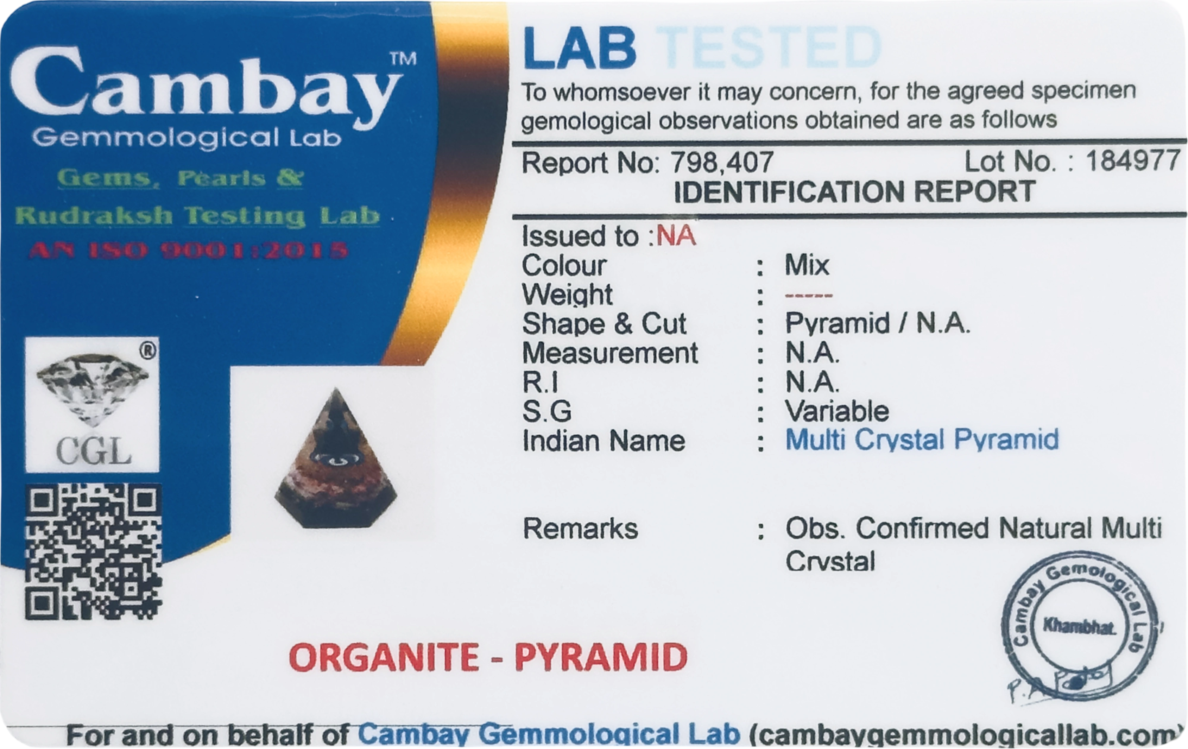 Lab Verified Gemstones