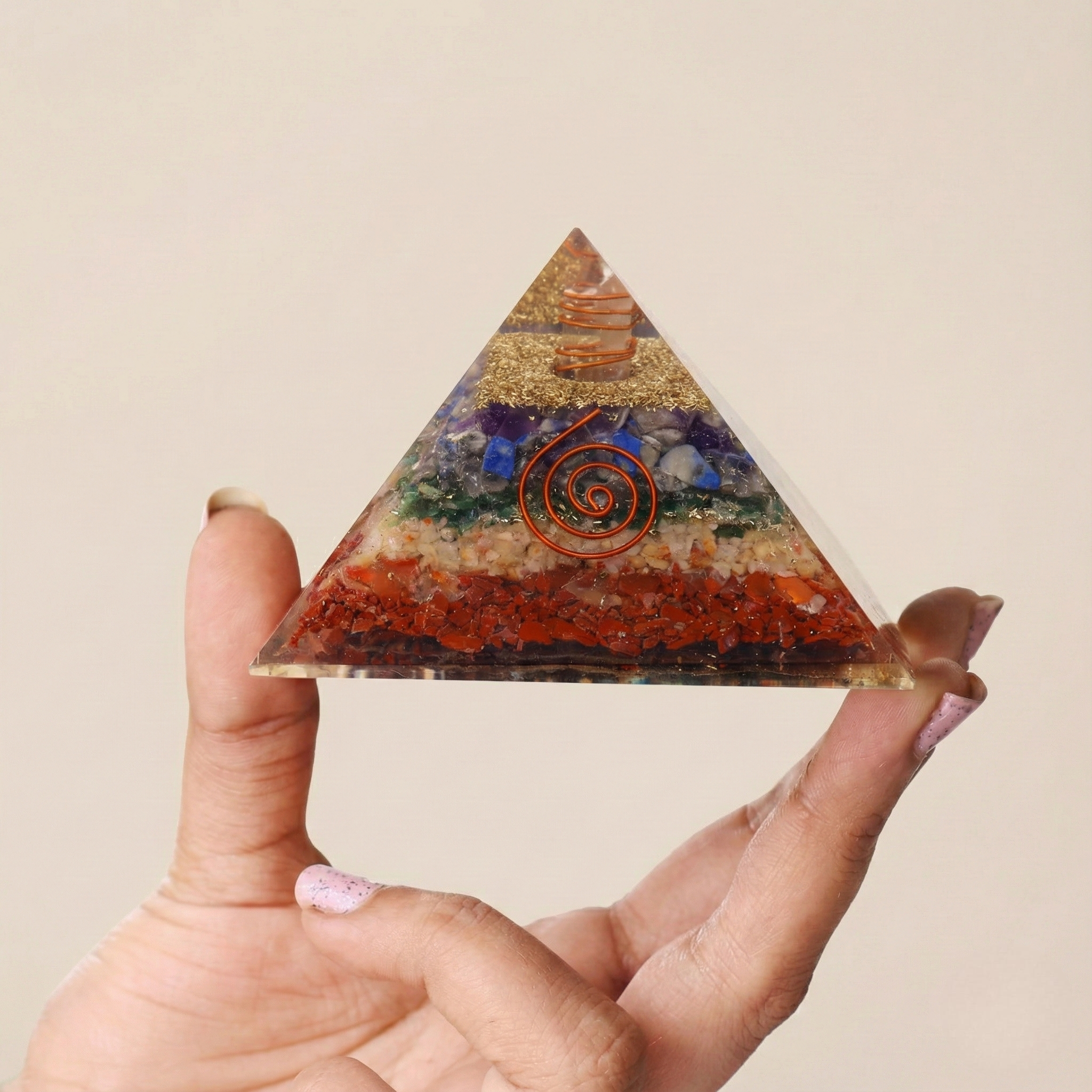 7 Chakra Orgone Generator Pyramid--2