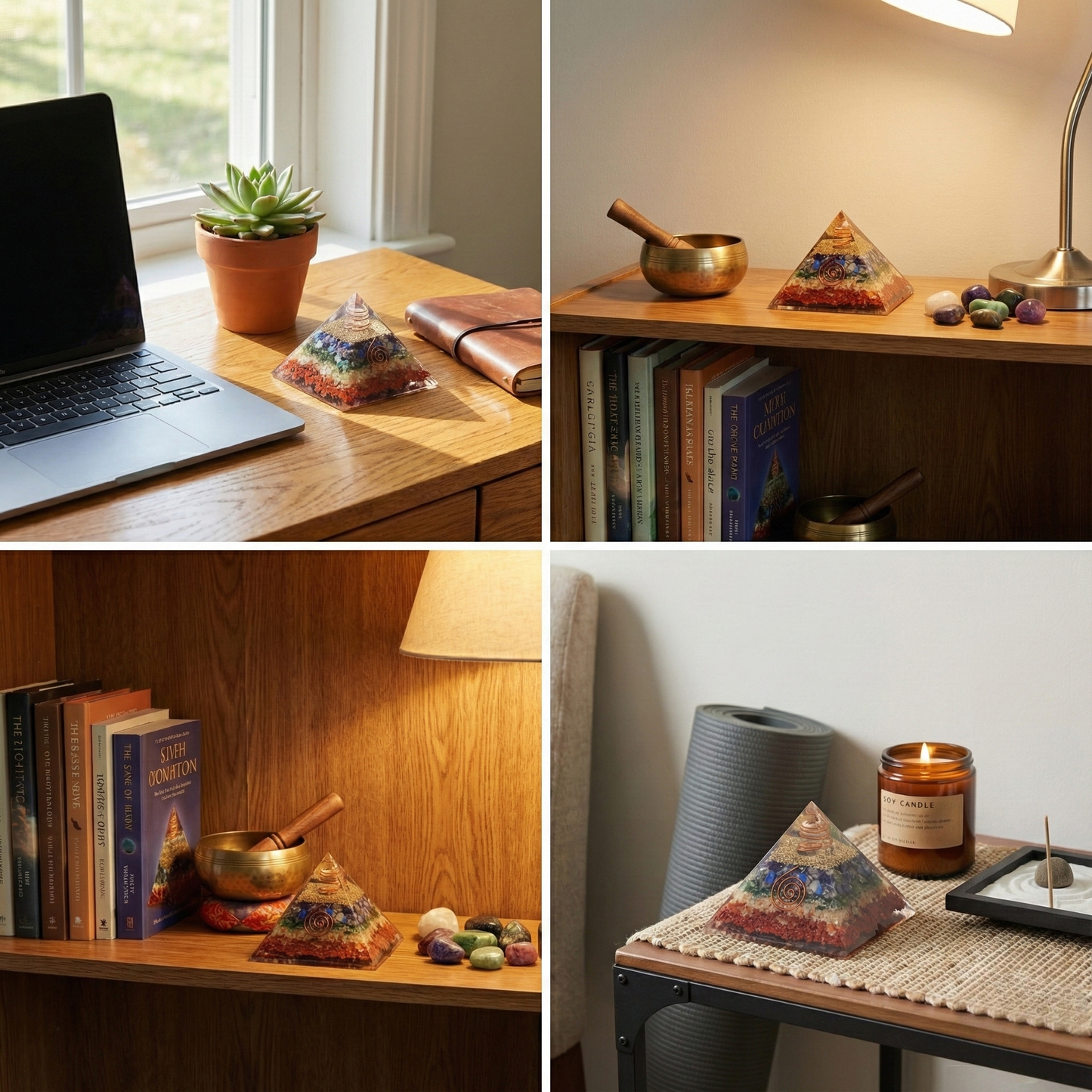 7 Chakra Orgone Generator Pyramid