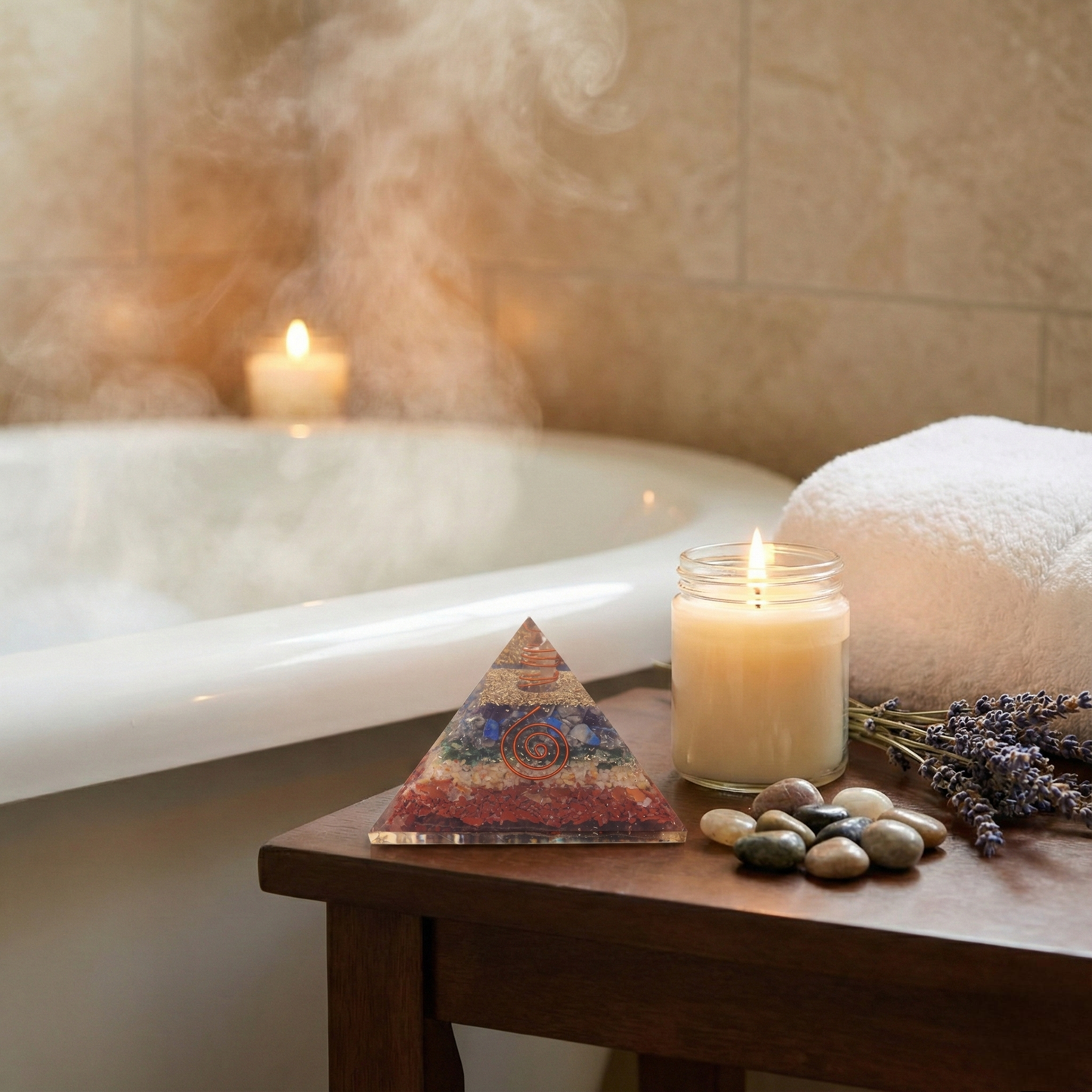 7 Chakra Orgone Generator Pyramid