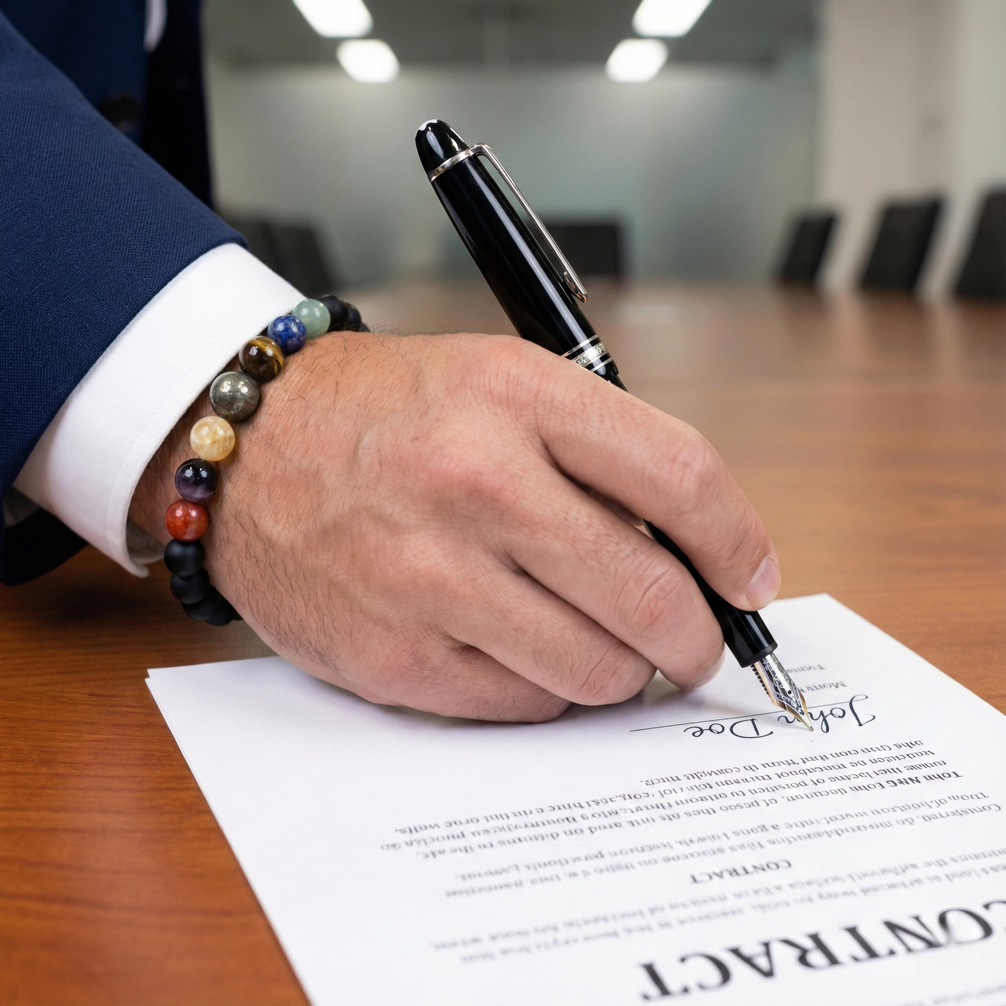 7 Chakra Pyrite Money Magnet Bracelet