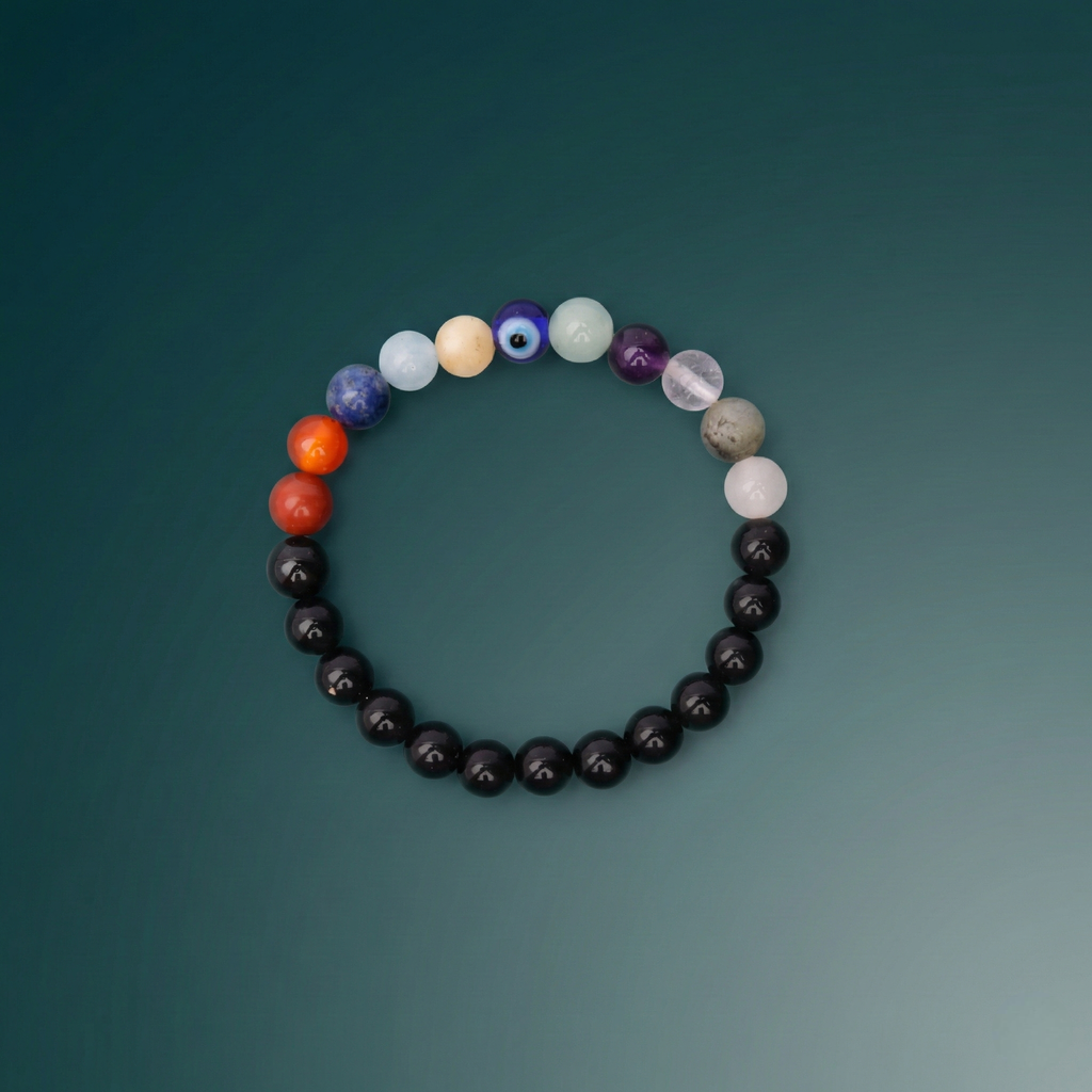 7 Chakra Evil Eye Protection Bracelet
