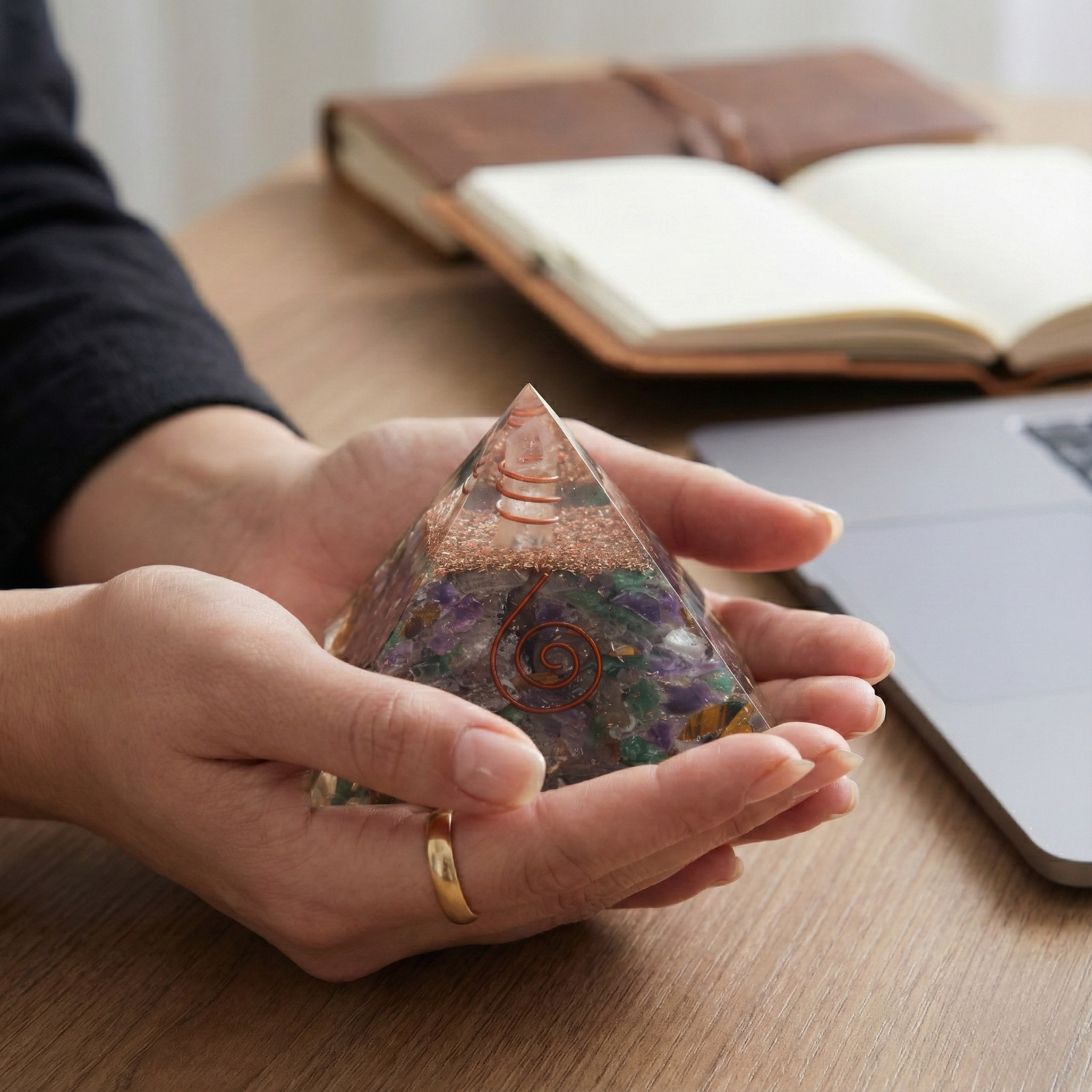 Abundance & Harmony Orgone Pyramid--1