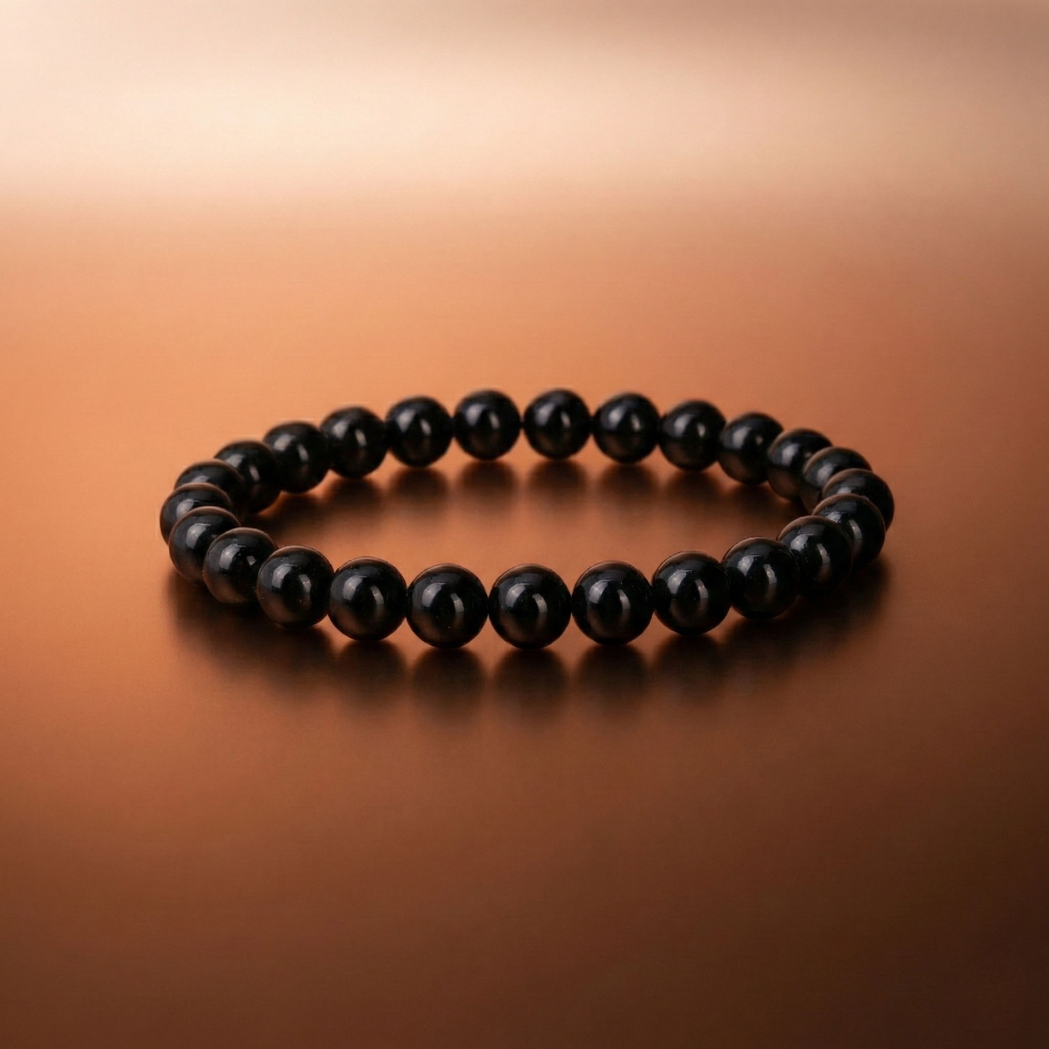 Authentic Black Obsidian Protection Bracelet--1