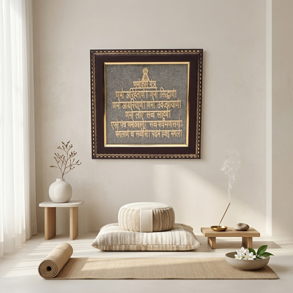 Jain Namokar mantra frame for peace and positivity--3