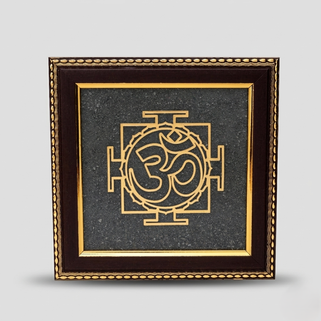 Minimalist Om symbol frame for home decor--5