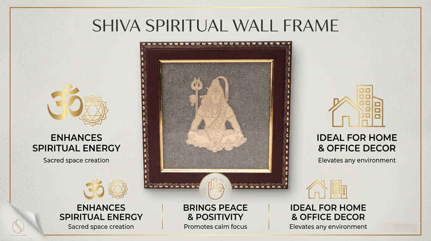 Luxury framed Shiva art for wall decoration--6
