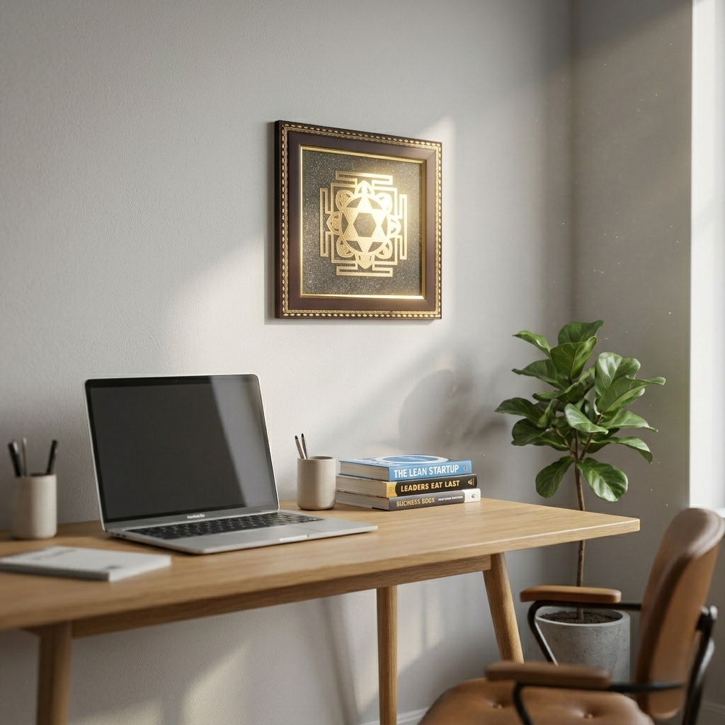 AstroViz Surya Yantra decorative frame in gold--6