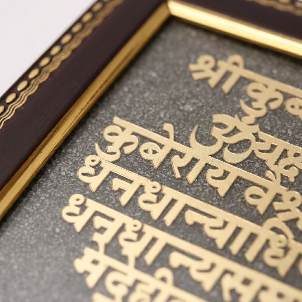 Financial growth Kuber mantra frame for home decor