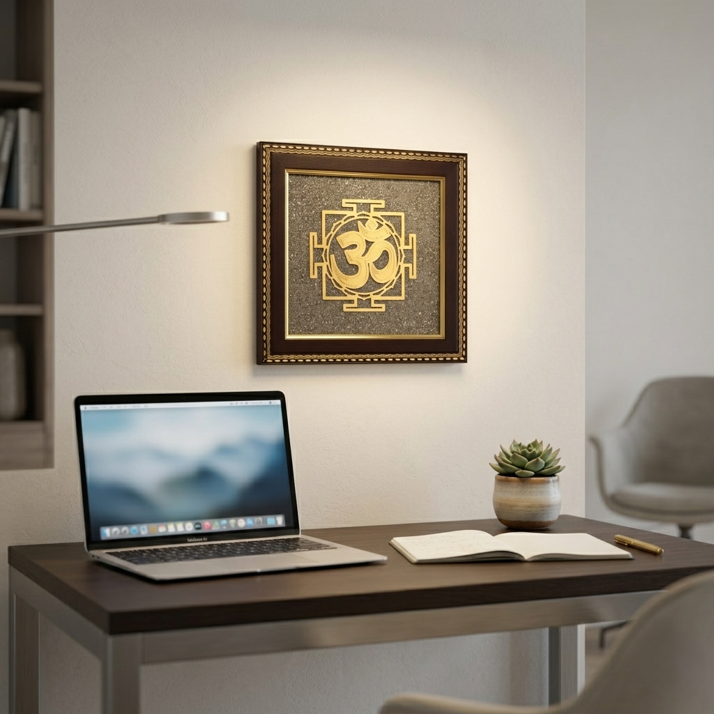 Classic Om symbol artwork for wall decoration