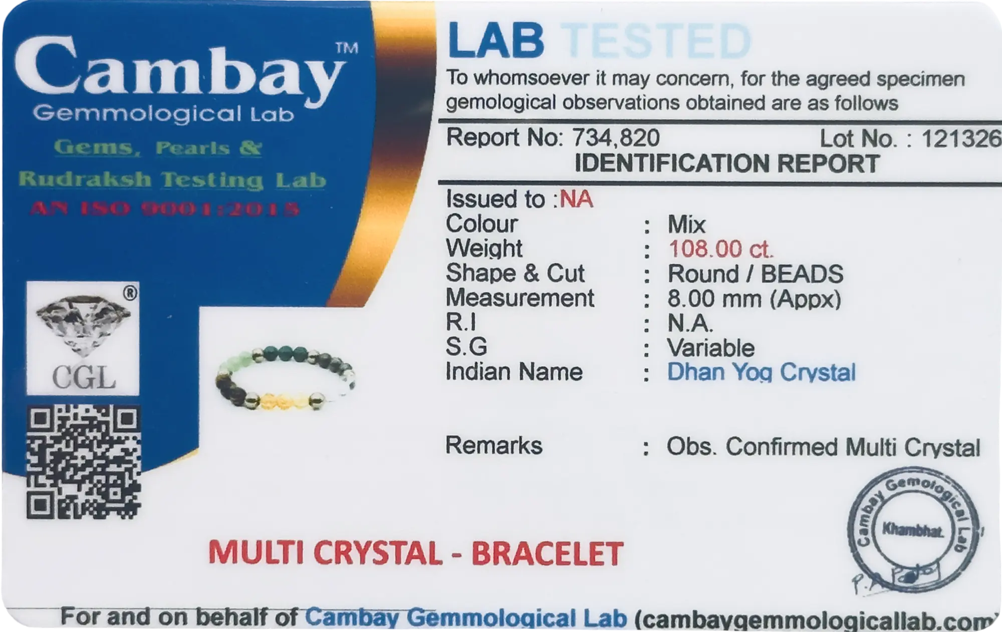 Lab Verified Gemstones