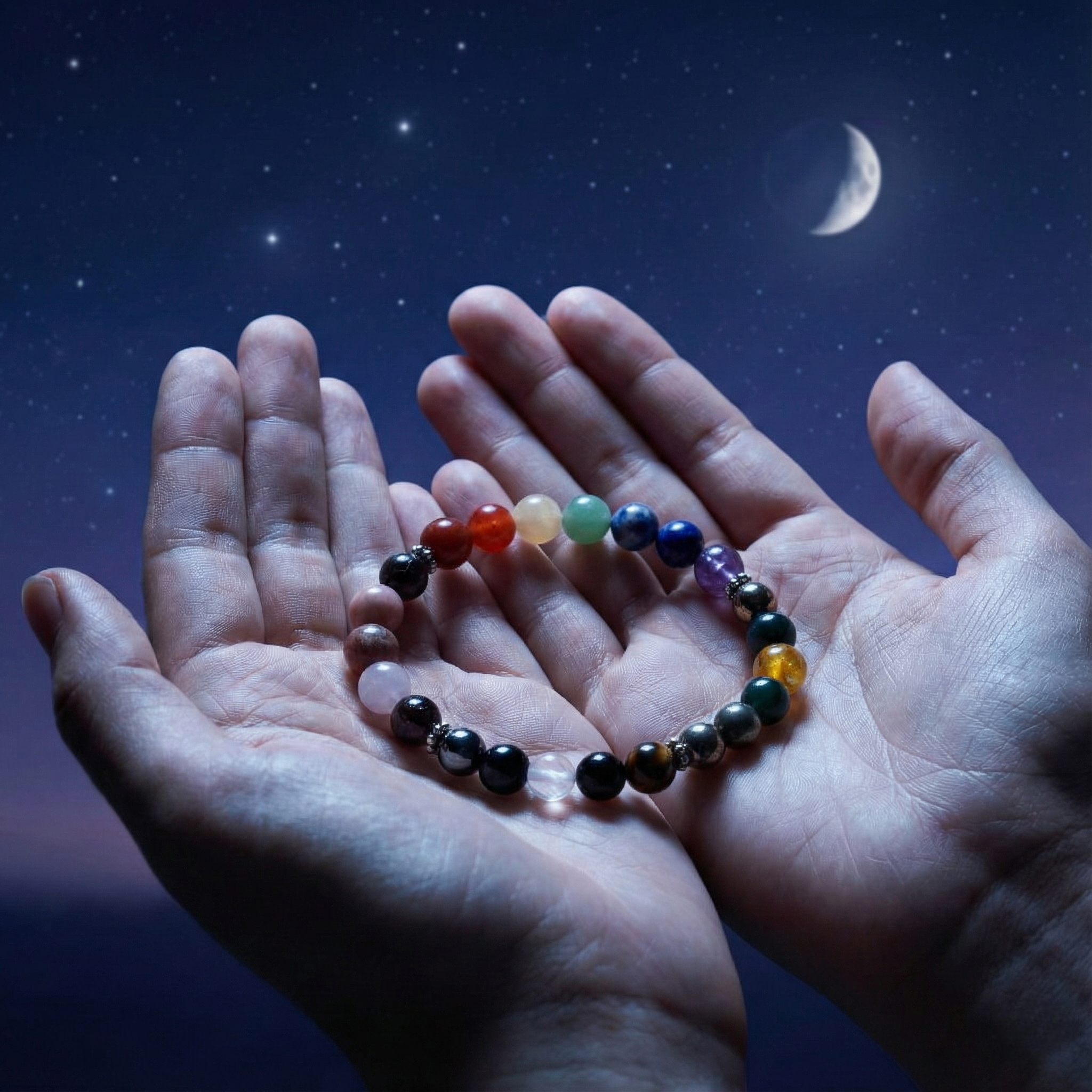 Navgrah & Chakra Gemstone Bracelet--3