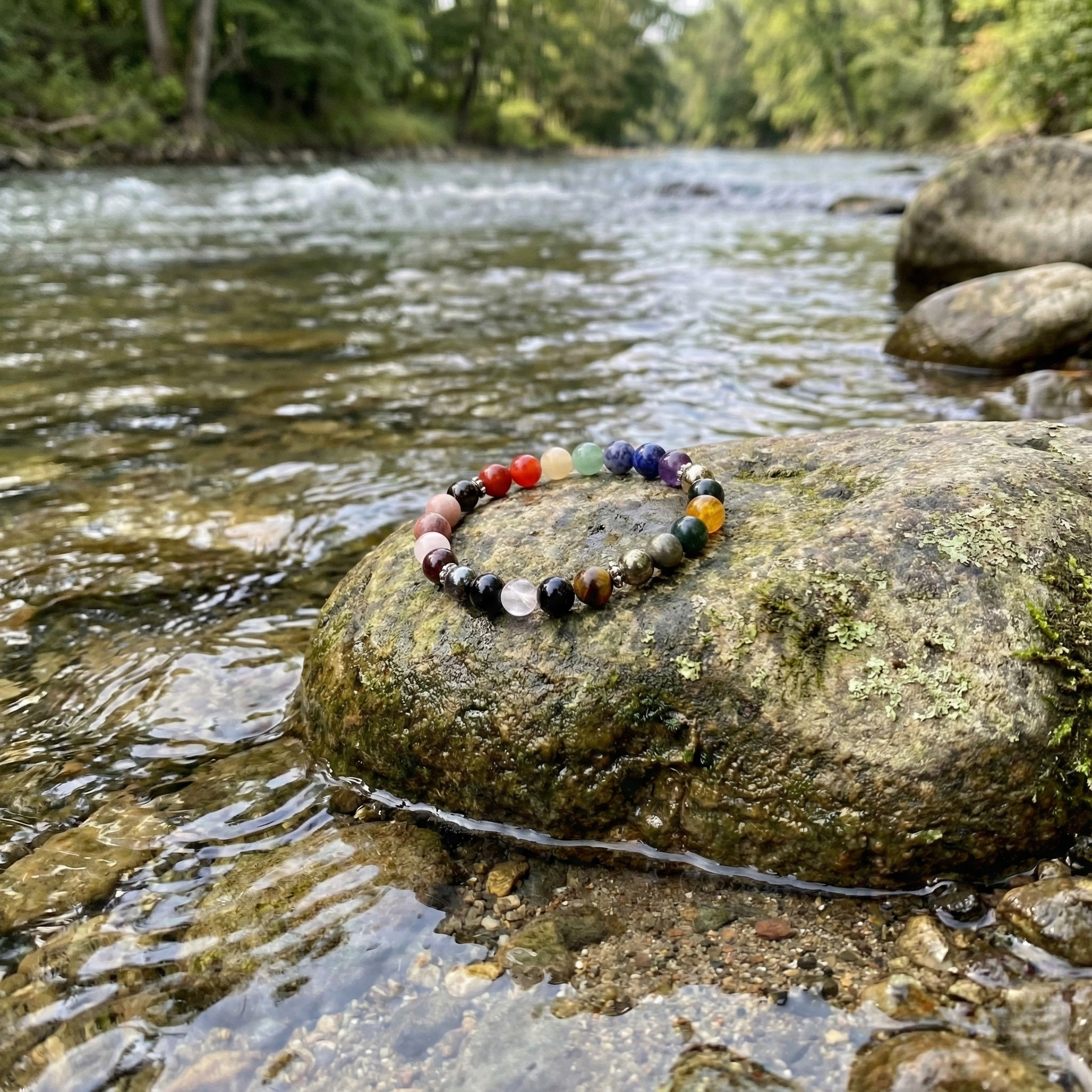 Navgrah & Chakra Gemstone Bracelet--2