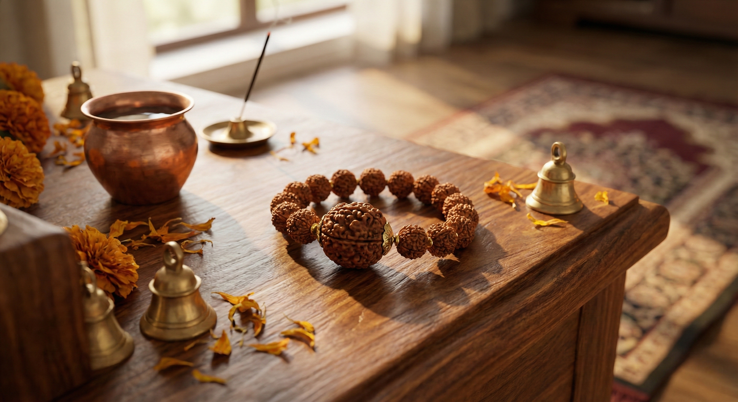 Authentic Rudraksha Bead Bracelet