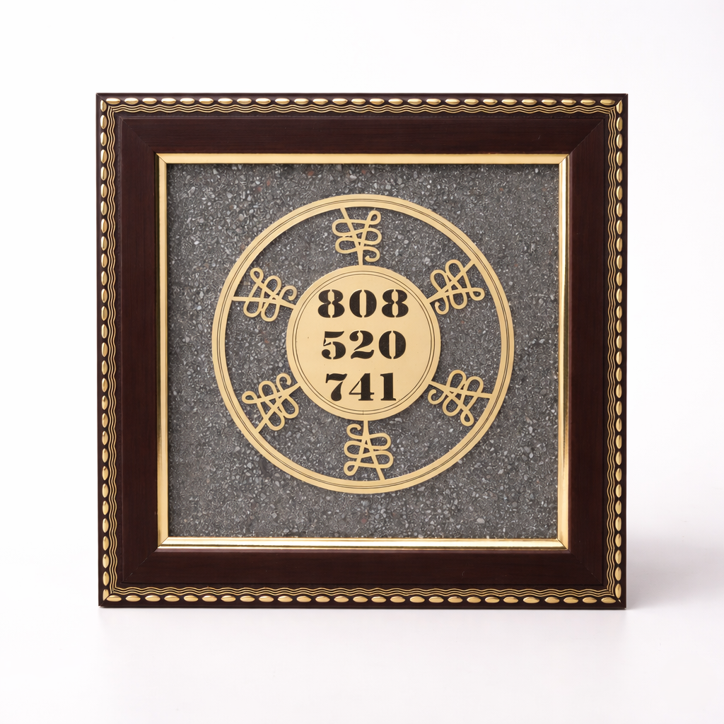 Spiritual solfeggio numbers wall frame--4