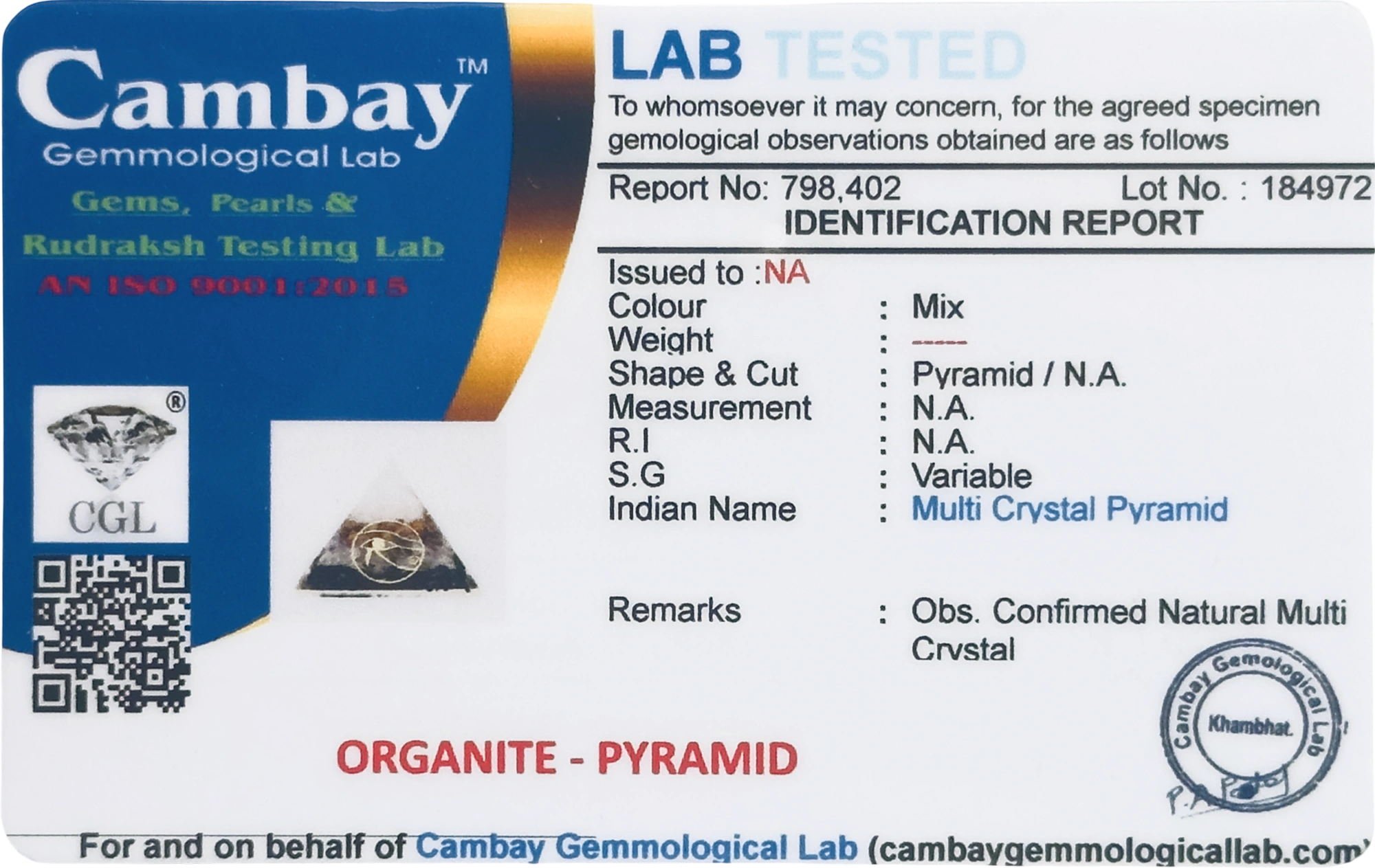 Lab Verified Gemstones