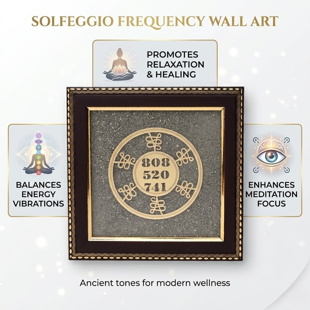 Solfeggio frequency wall art frame--5