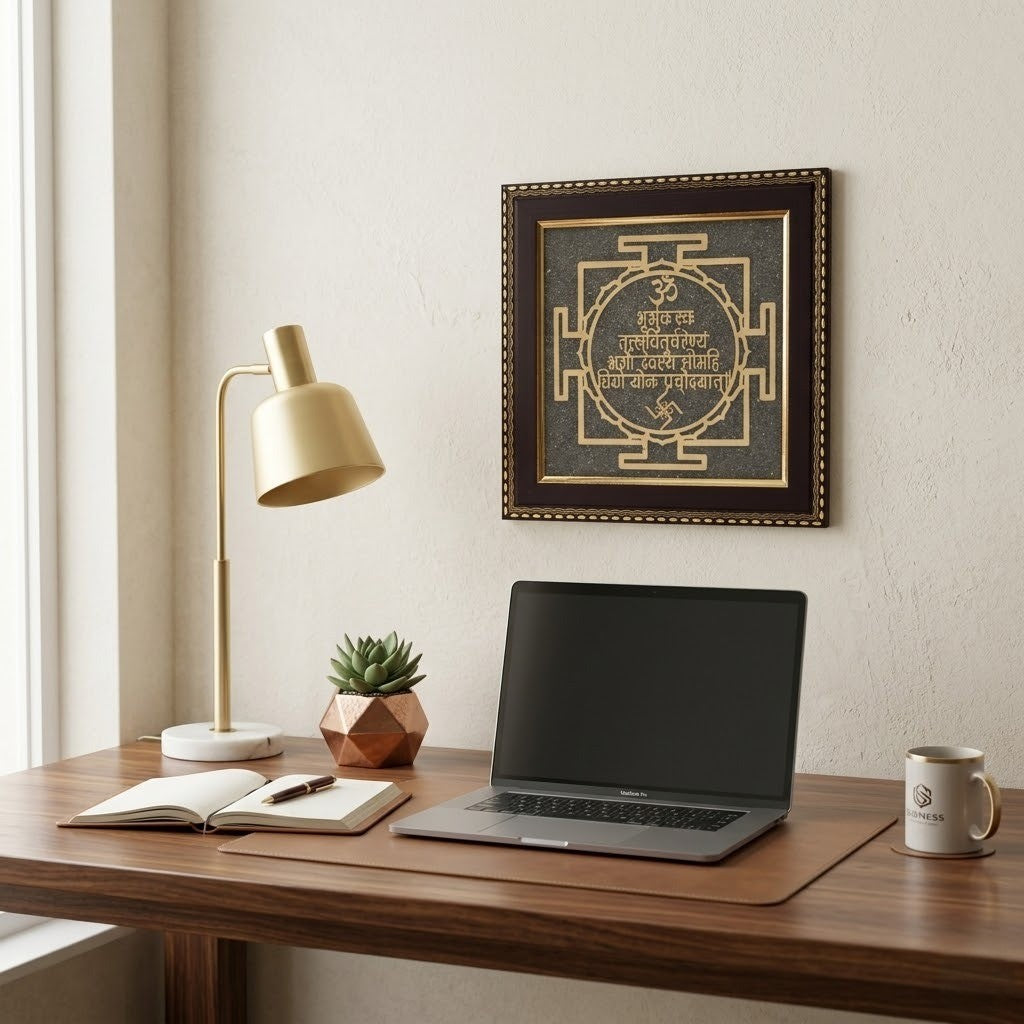 Decorative vastu yantra wooden frame--5