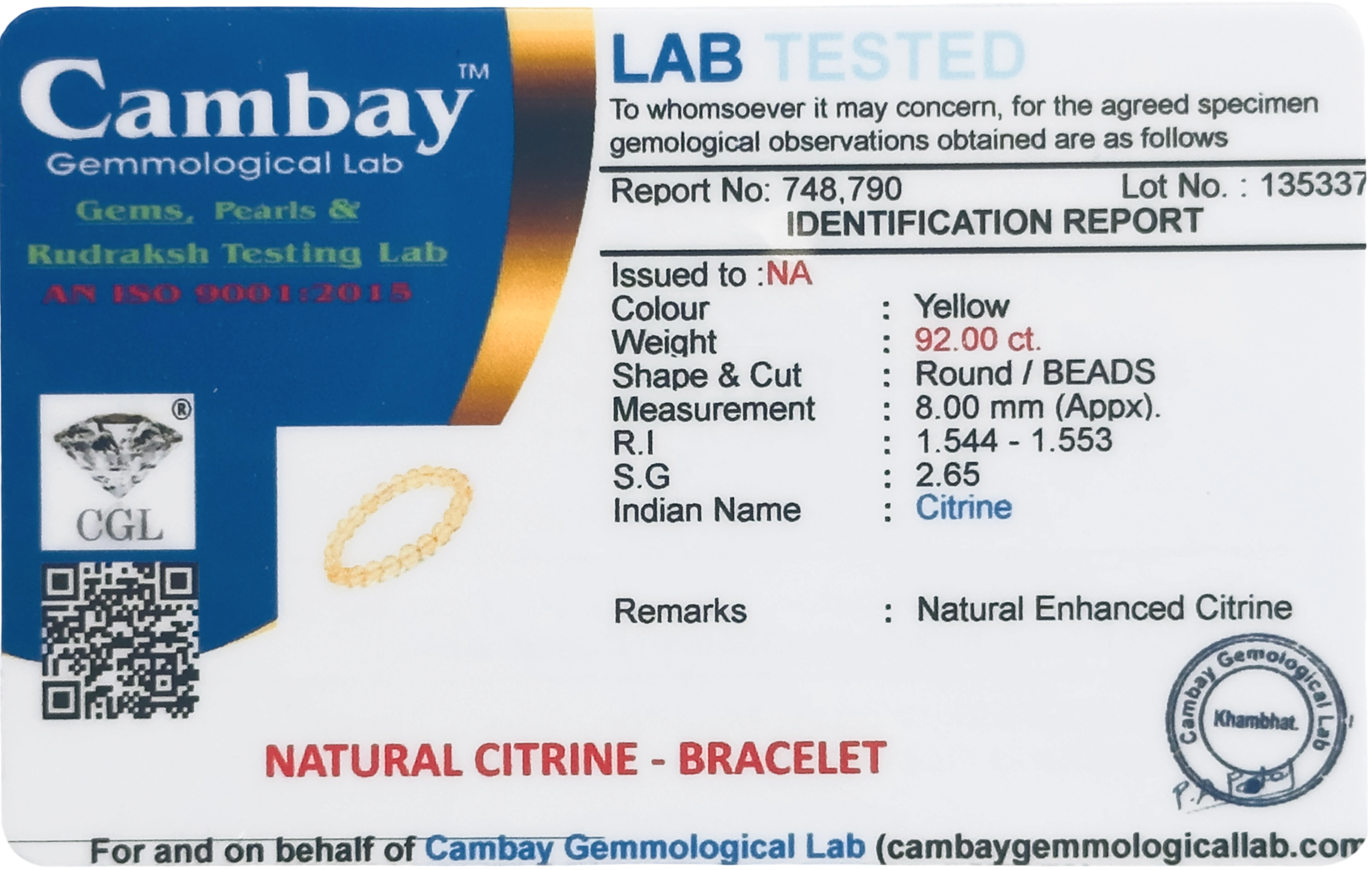 Lab Verified Gemstones