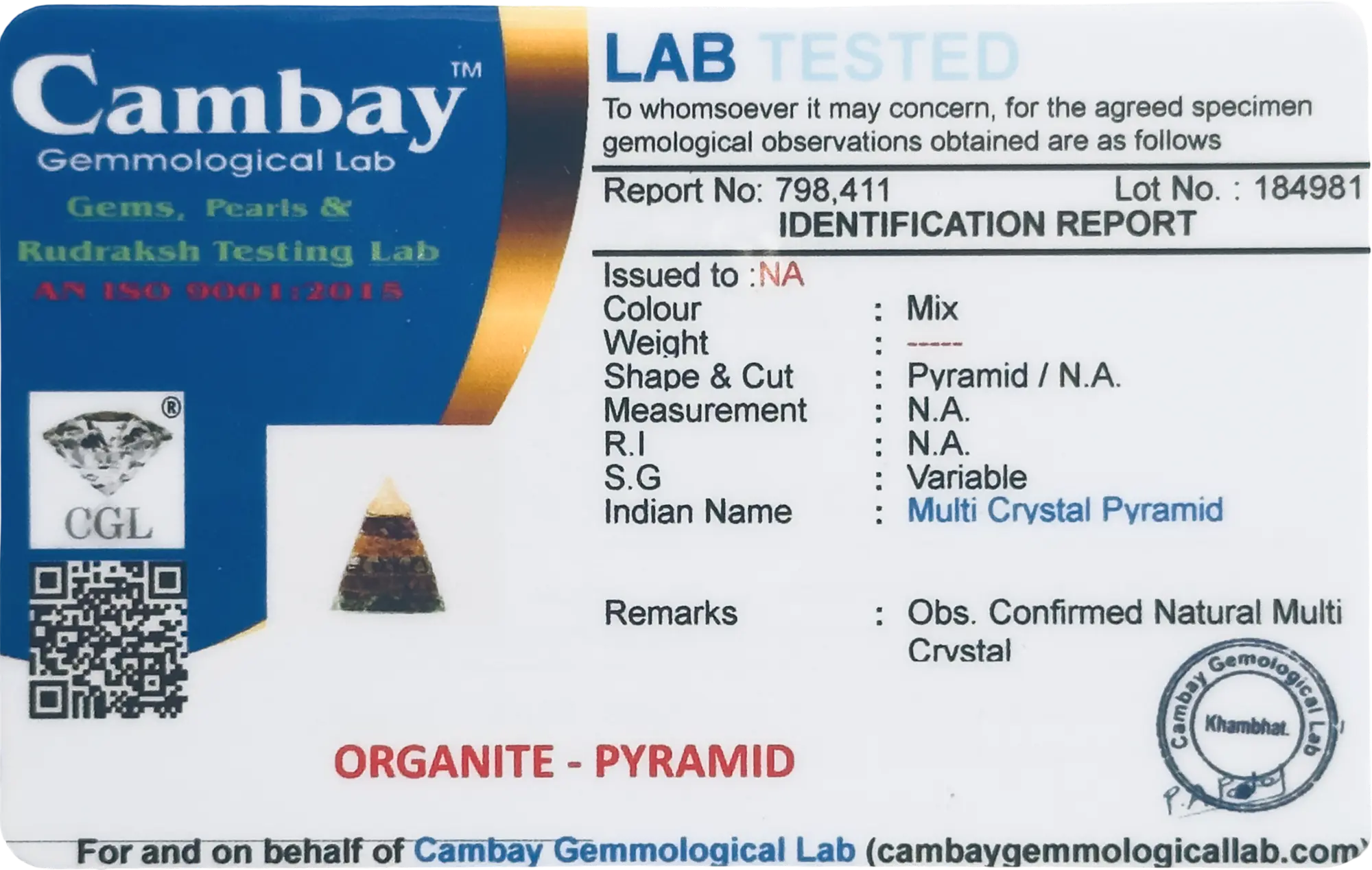 Lab Verified Gemstones