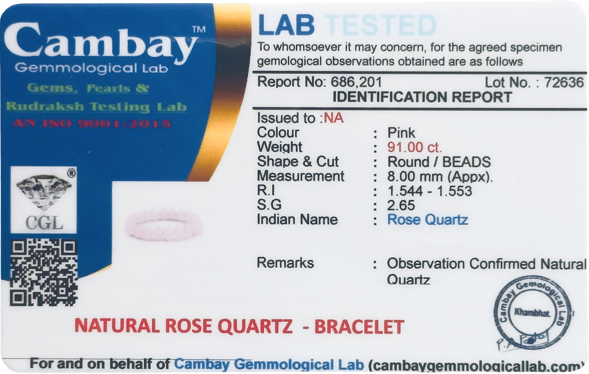 Lab Verified Gemstones