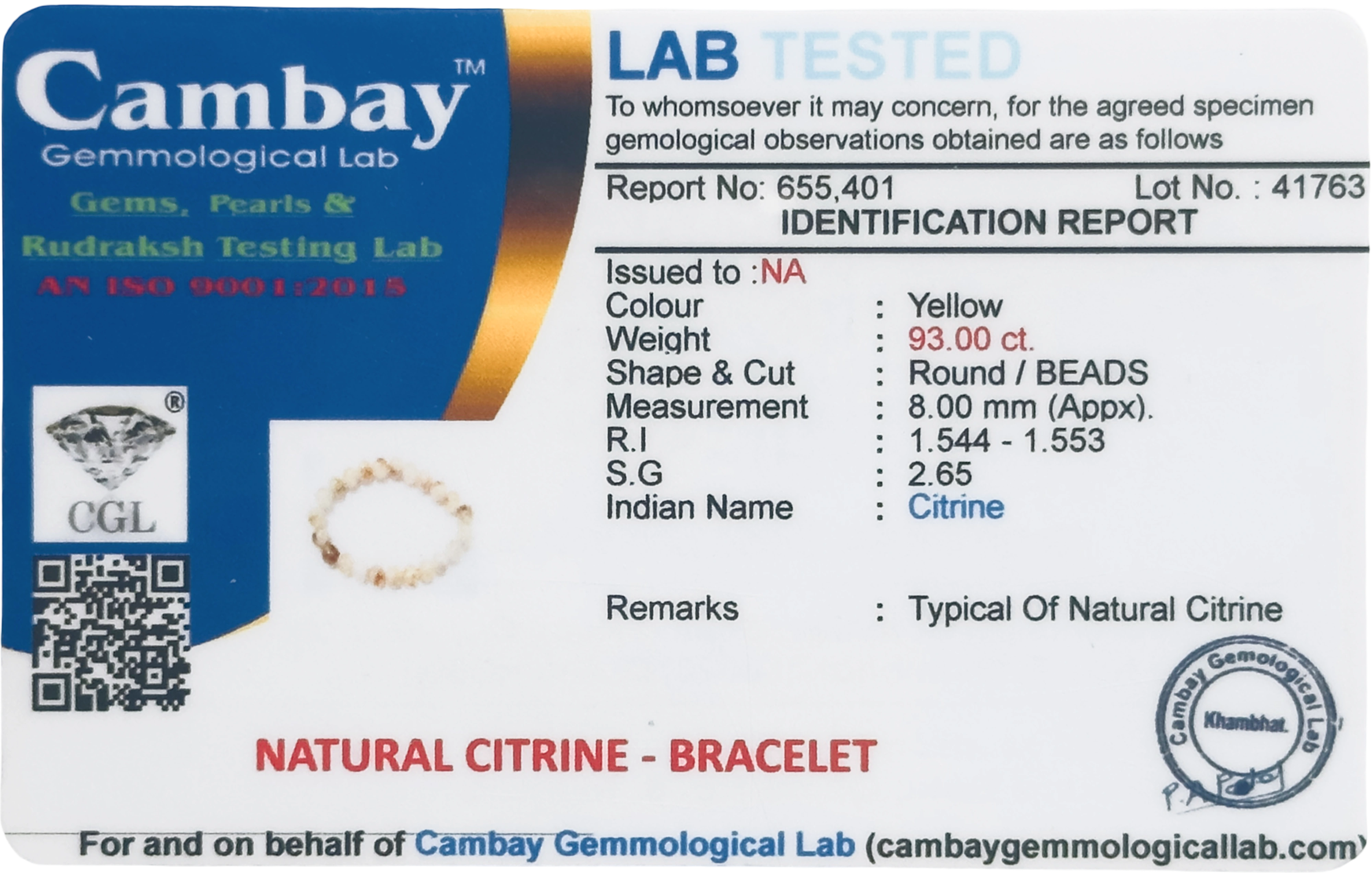Lab Verified Gemstones
