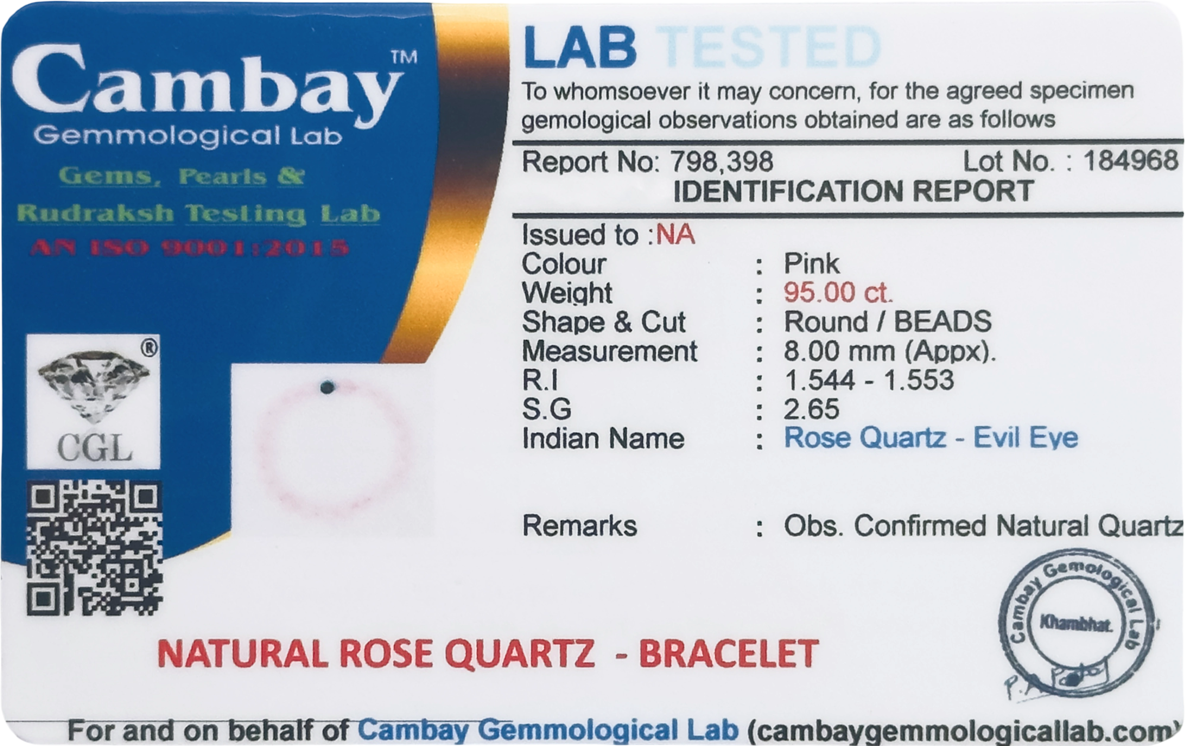 Lab Verified Gemstones