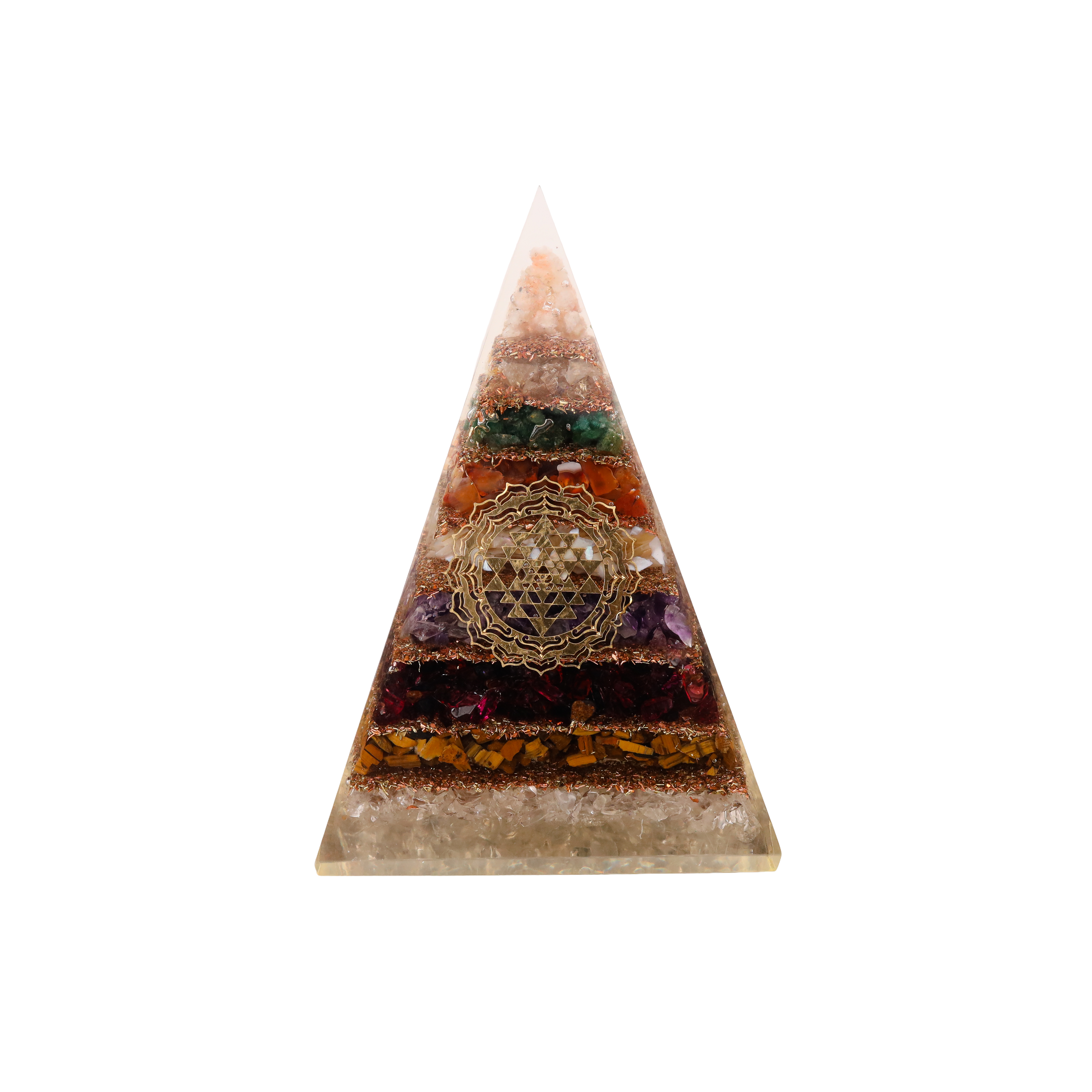 Shri Yantra 7 Chakra Orgone Pyramid
