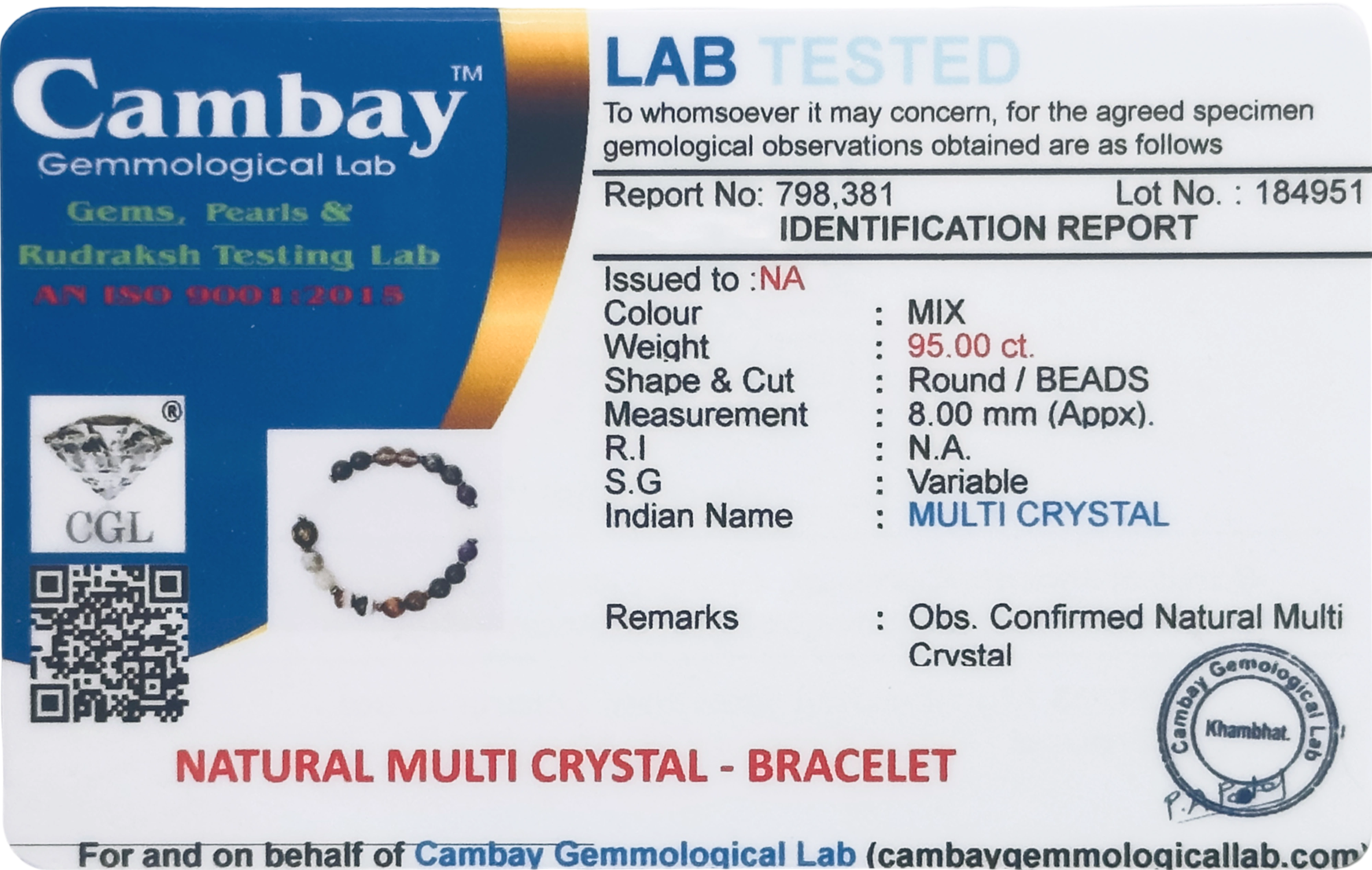 Lab Verified Gemstones